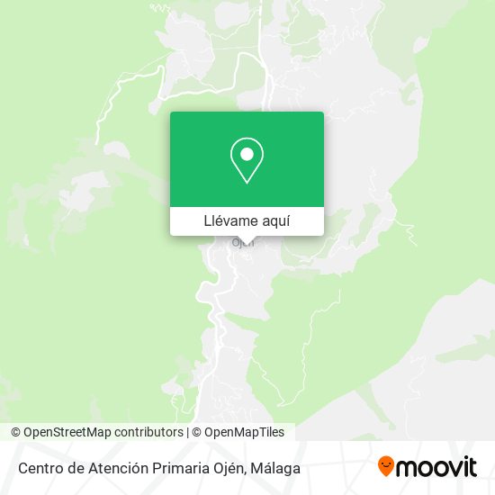 Mapa Centro de Atención Primaria Ojén