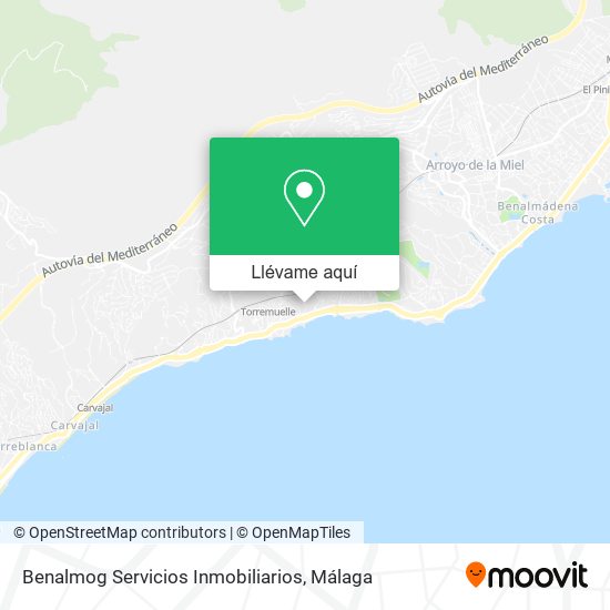 Mapa Benalmog Servicios Inmobiliarios