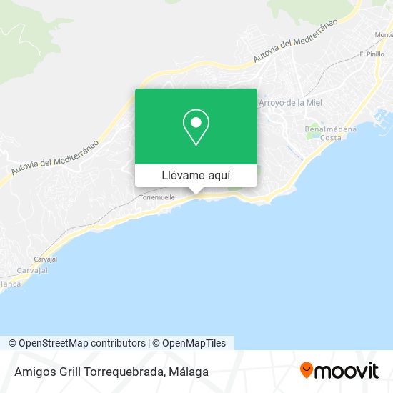 Mapa Amigos Grill Torrequebrada