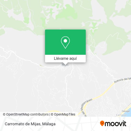 Mapa Carromato de Mijas