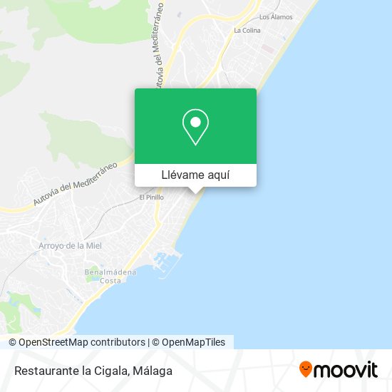 Mapa Restaurante la Cigala