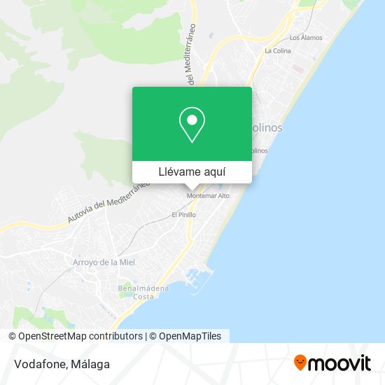 Mapa Vodafone