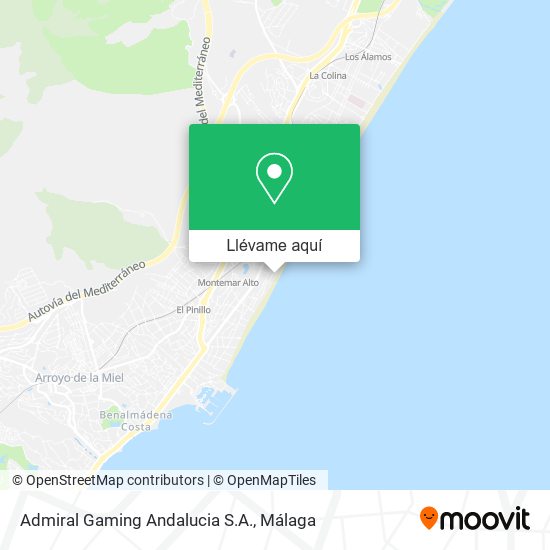 Mapa Admiral Gaming Andalucia S.A.
