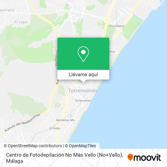 Mapa Centro de Fotodepilación No Más Vello (No+Vello)