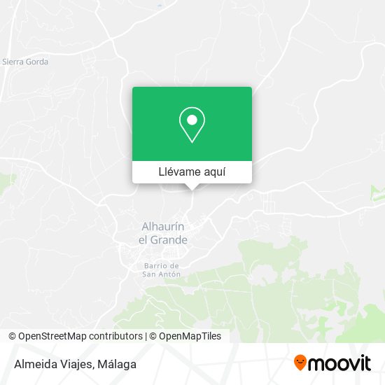 Mapa Almeida Viajes