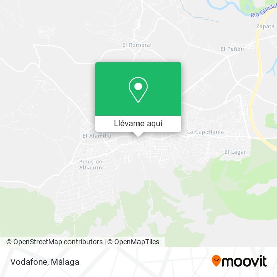 Mapa Vodafone