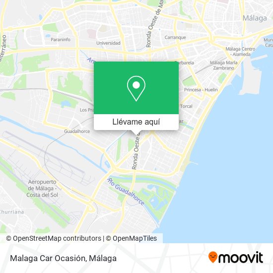 Mapa Malaga Car Ocasión