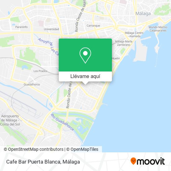Mapa Cafe Bar Puerta Blanca