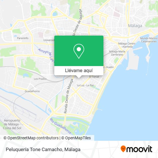 Mapa Peluquería Tone Camacho