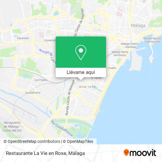 Mapa Restaurante La Vie en Rose