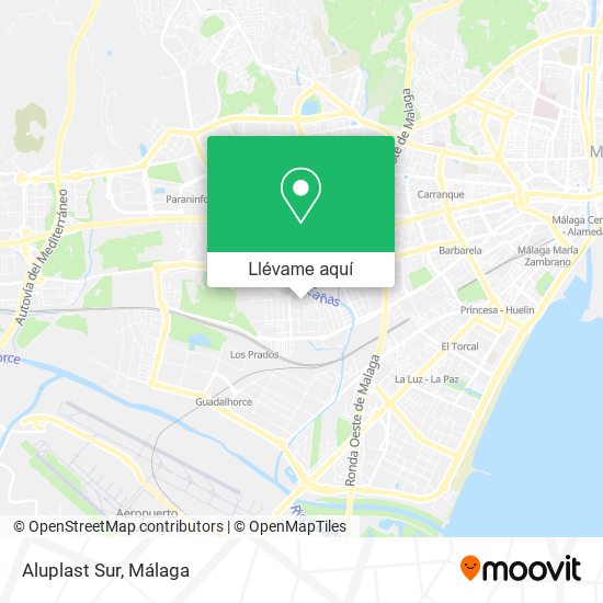 Mapa Aluplast Sur