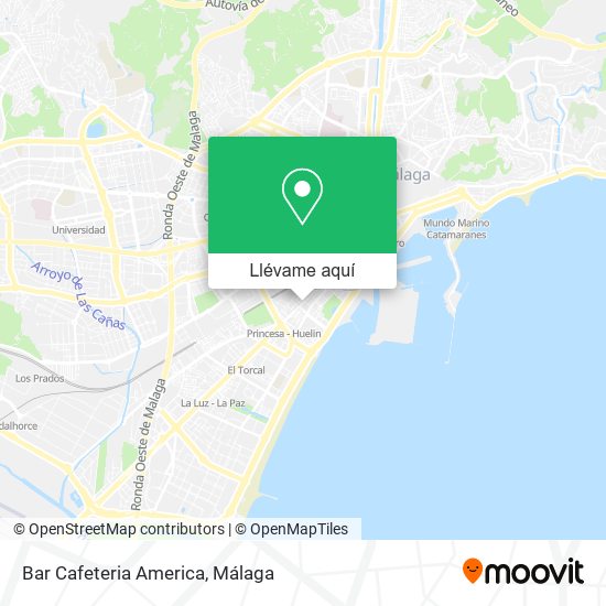 Mapa Bar Cafeteria America