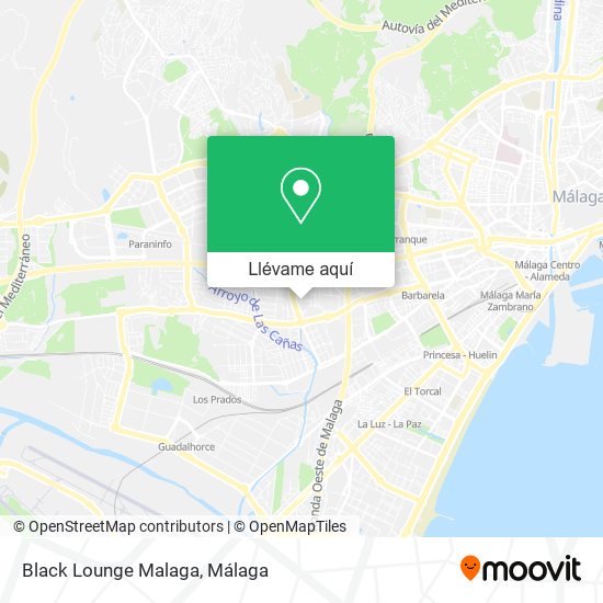 Mapa Black Lounge Malaga