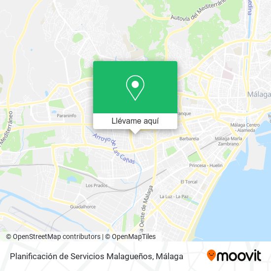 Mapa Planificación de Servicios Malagueños