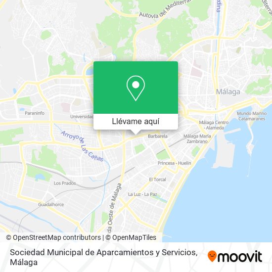 Mapa Sociedad Municipal de Aparcamientos y Servicios