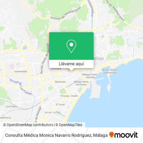 Mapa Consulta Médica Monica Navarro Rodríguez