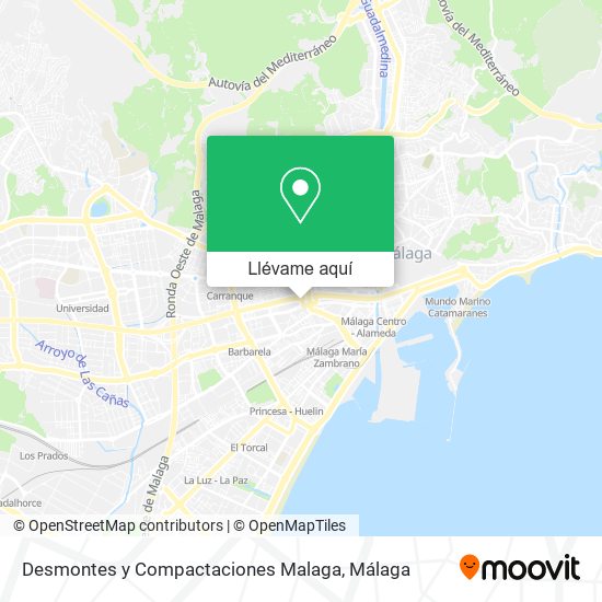 Mapa Desmontes y Compactaciones Malaga