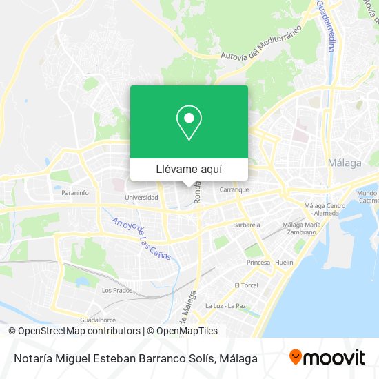 Mapa Notaría Miguel Esteban Barranco Solís