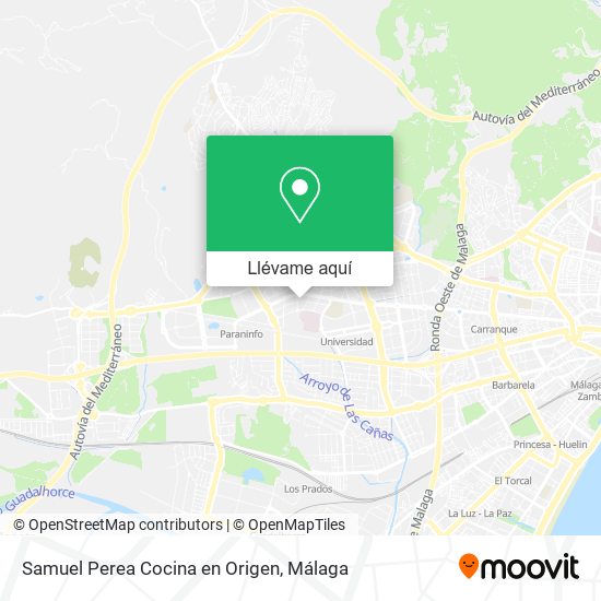 Mapa Samuel Perea Cocina en Origen