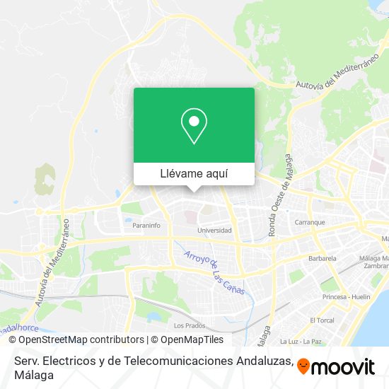 Mapa Serv. Electricos y de Telecomunicaciones Andaluzas