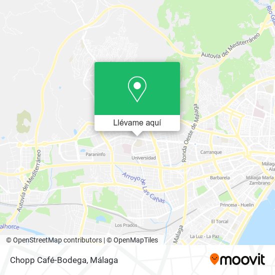 Mapa Chopp Café-Bodega