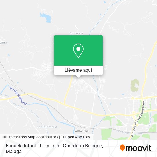 Mapa Escuela Infantil Lili y Lala - Guardería Bilingüe