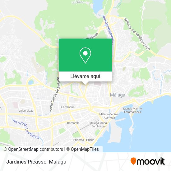 Mapa Jardines Picasso
