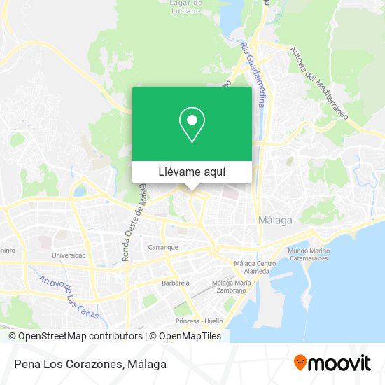 Mapa Pena Los Corazones