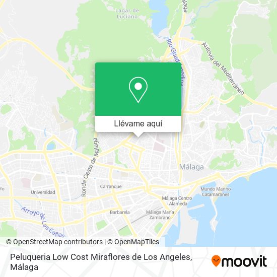 Mapa Peluqueria Low Cost Miraflores de Los Angeles