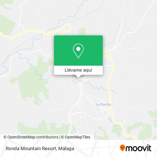 Mapa Ronda Mountain Resort