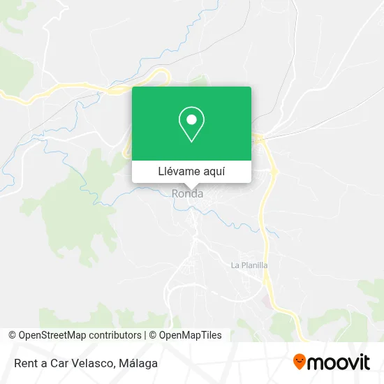 Mapa Rent a Car Velasco