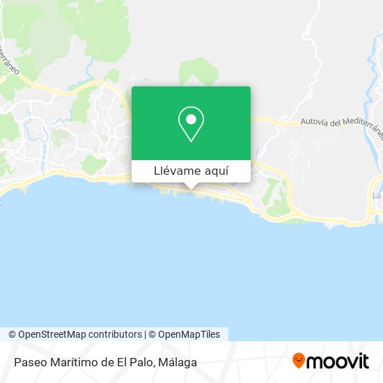 Mapa Paseo Marítimo de El Palo