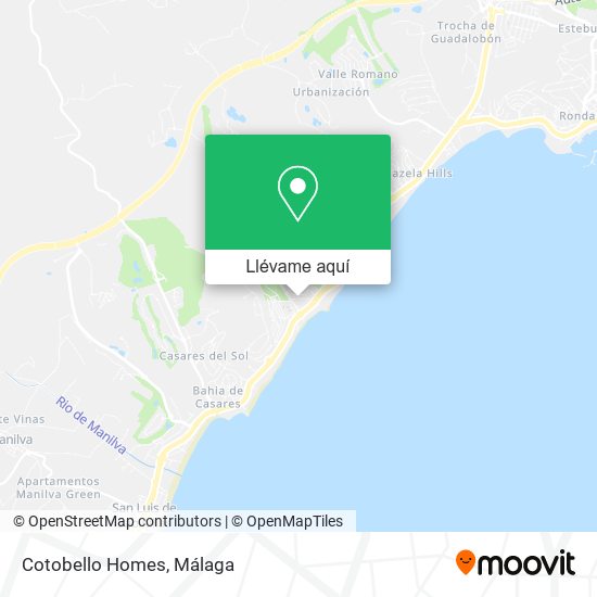 Mapa Cotobello Homes