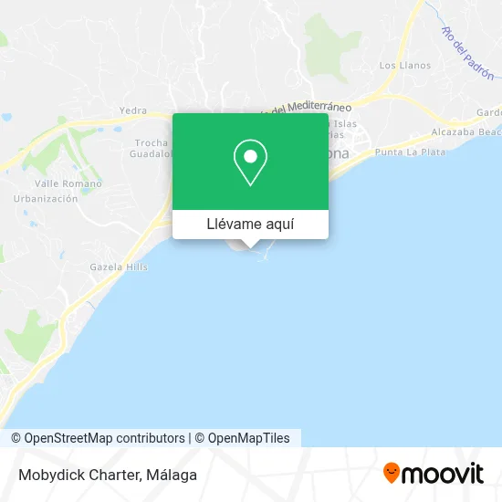 Mapa Mobydick Charter