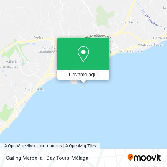 Mapa Sailing Marbella - Day Tours