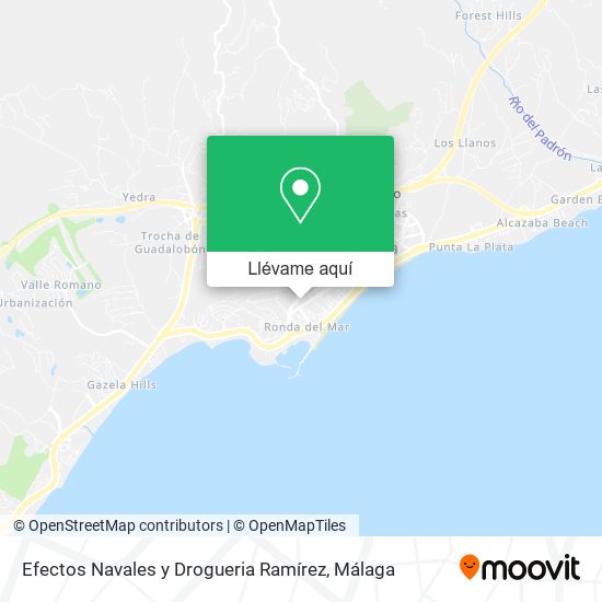 Mapa Efectos Navales y Drogueria Ramírez