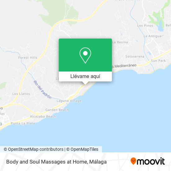 Mapa Body and Soul Massages at Home