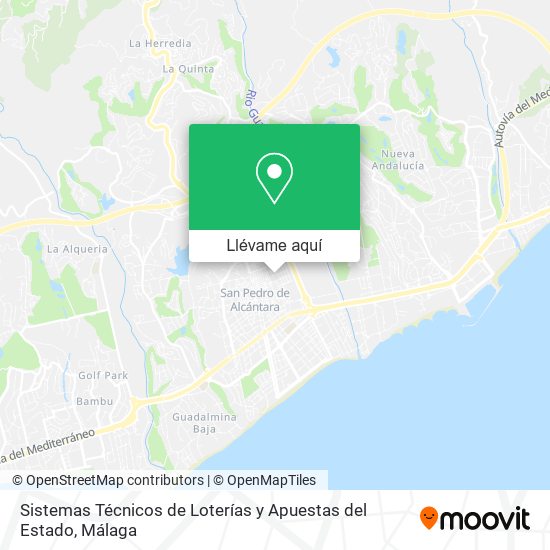 Mapa Sistemas Técnicos de Loterías y Apuestas del Estado