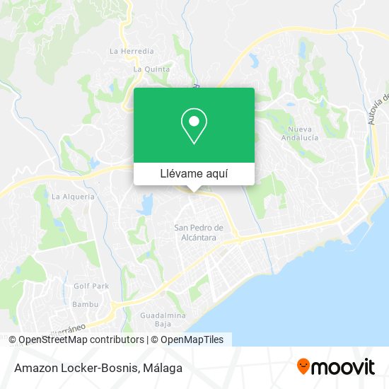 Mapa Amazon Locker-Bosnis