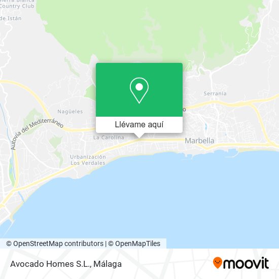 Mapa Avocado Homes S.L.