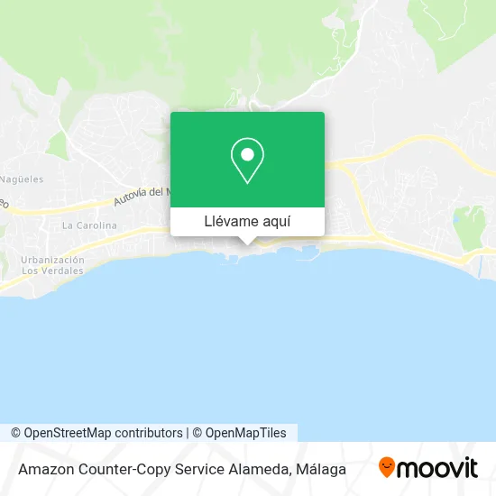 Mapa Amazon Counter-Copy Service Alameda