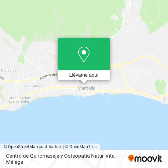 Mapa Centro de Quiromasaje y Osteopatía Natur-Vita