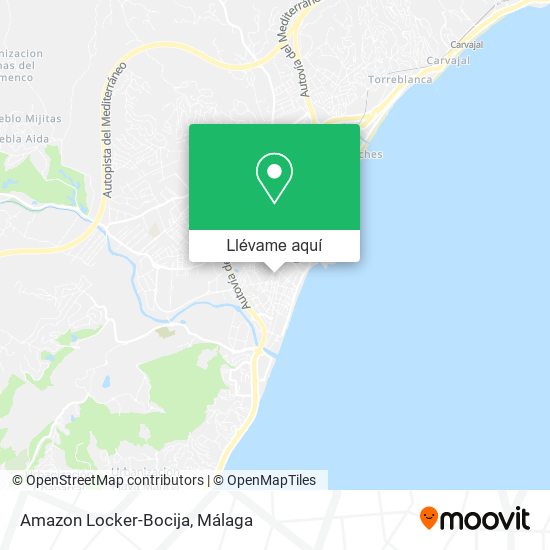 Mapa Amazon Locker-Bocija
