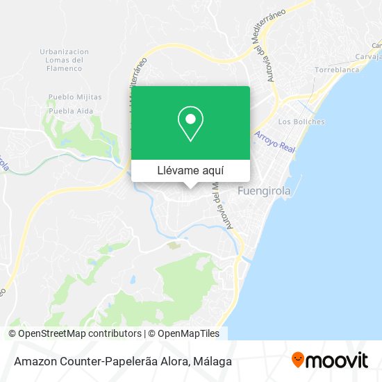Mapa Amazon Counter-Papelerãa Alora