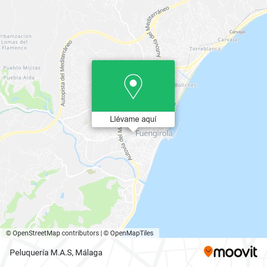 Mapa Peluquería M.A.S