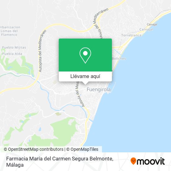 Mapa Farmacia María del Carmen Segura Belmonte