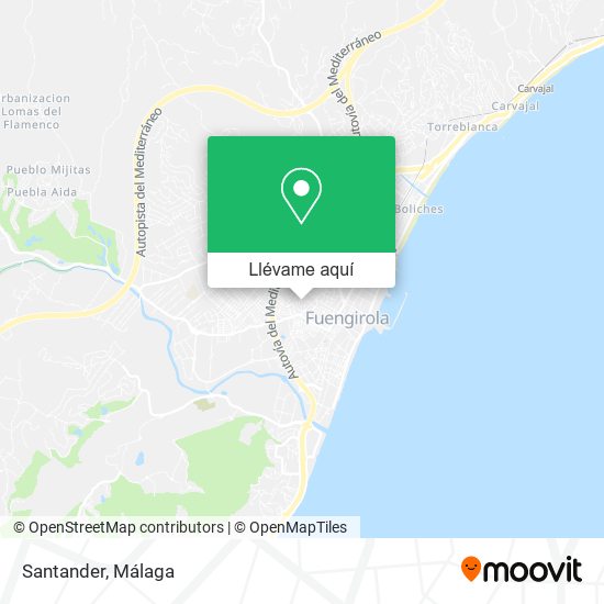 Mapa Santander