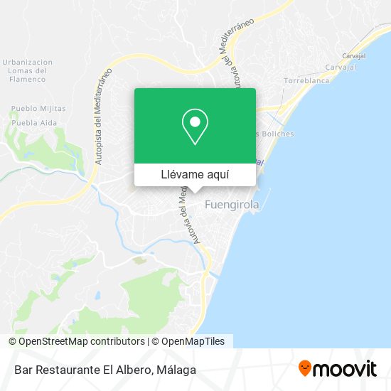 Mapa Bar Restaurante El Albero