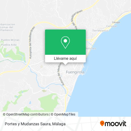 Mapa Portes y Mudanzas Saura