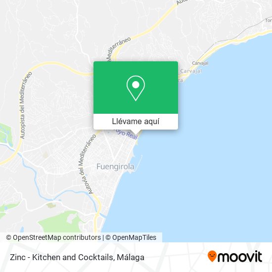 Mapa Zinc - Kitchen and Cocktails